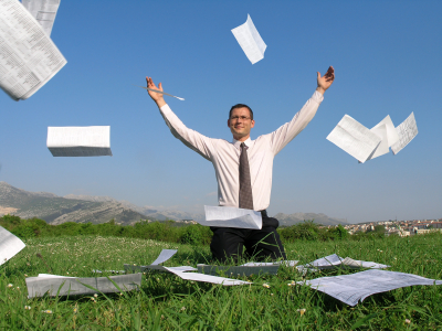 Stress Less Entrepreneur having fun